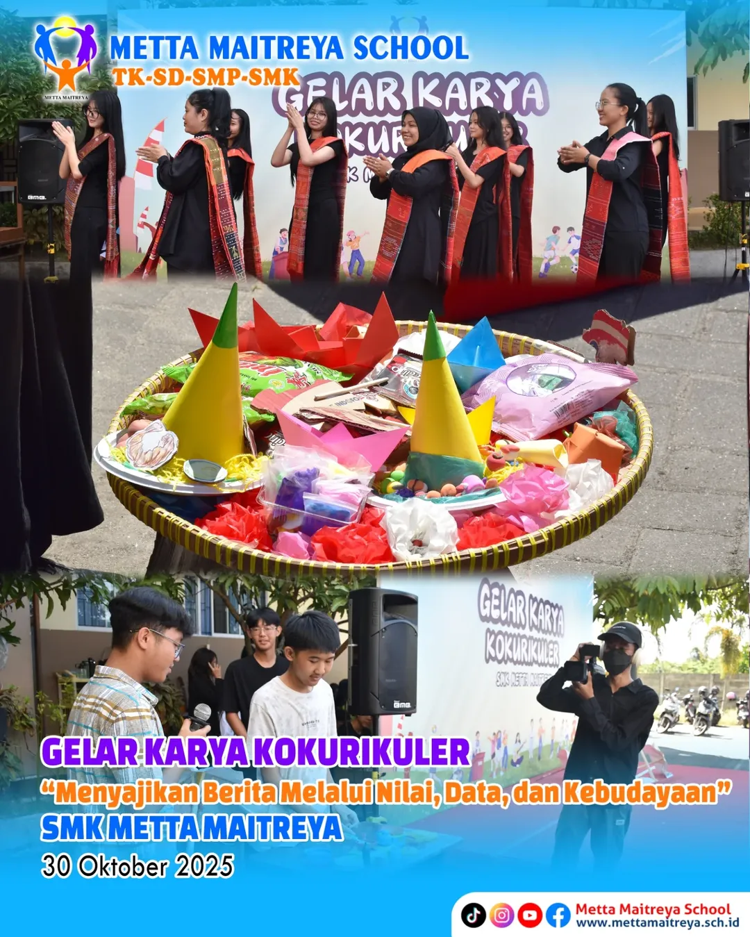 Gelar Karya Kokurikuler SMK Metta Maitreya dalam tema "Menyajikan Berita Melalui Nilai, Data, dan Kebudayaan"